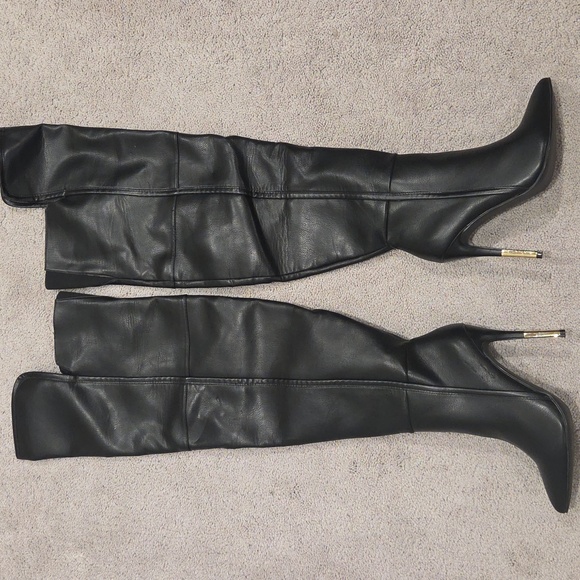 Shoe Dazzle Lola WC Black Over-the-Knee Boots - Picture 2 of 8